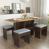 Bonbon 4 Seater Folding Dining Table with Inbuilt Seating