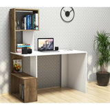 Open Study Desk With Shelves home office desk