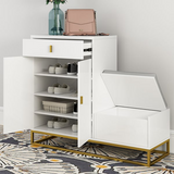 Norfolk Bench & Shoe Cabinet - White