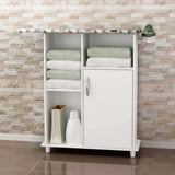 Space Saving Ironing Board with Storage Cabinet