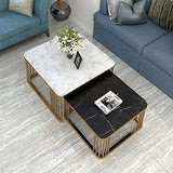 ART Coffee Table Set with Storage Open Shelf for Living Room Modern