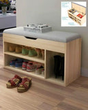 Modern Storage Stool with Seat Cushion