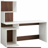 EleganceX - Contemporary Study Table in White and Brown