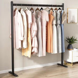 Square Pipe Hanging Stand Sturdy Metal Frame, Freestanding Clothing Rack