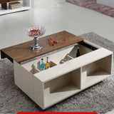 EleganceScape - Luxury Coffee Table in White & Brown