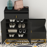 Norfolk Bench & Shoe Cabinet - Black