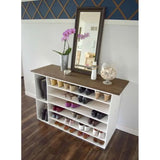 Elegant Shoe Rack With Open Shelves