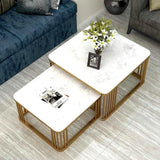 ART Coffee Table Set with Storage Open Shelf for Living Room Modern