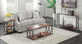 Solid Wood Iron Frame Center Coffee Table for Living Room Bedroom Hall