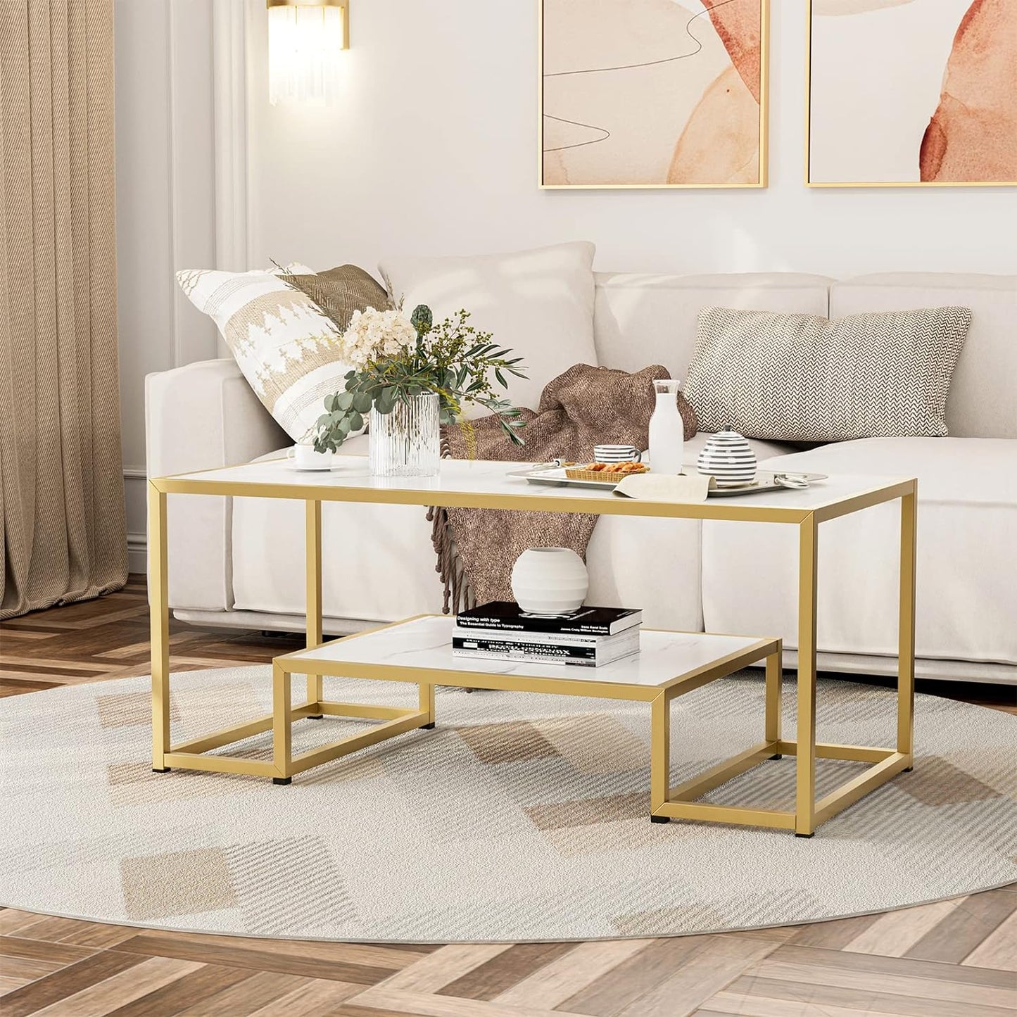 Modern Marble Coffee Table Living Room Center Table for Home Furniture