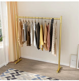 Square Pipe Hanging Stand Sturdy Metal Frame, Freestanding Clothing Rack