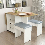 Bonbon 4 Seater Folding Dining Table with Inbuilt Seating