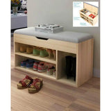 Modern Storage Stool with Seat Cushion